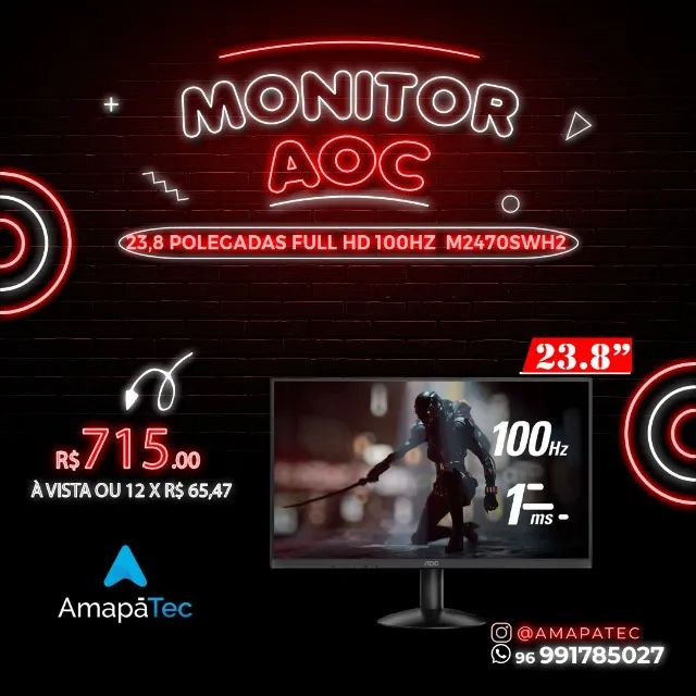 Monitor Aoc Gaming 23,8 100hz 1ms