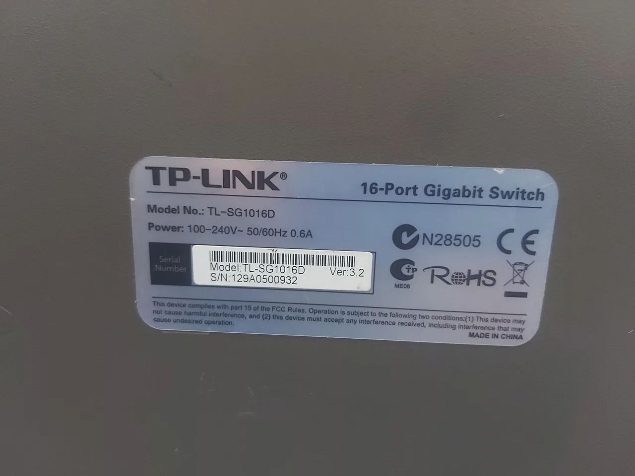 Switch TP-LINK Tl-SG1016D Gigabit 16 Portas - Foto 4