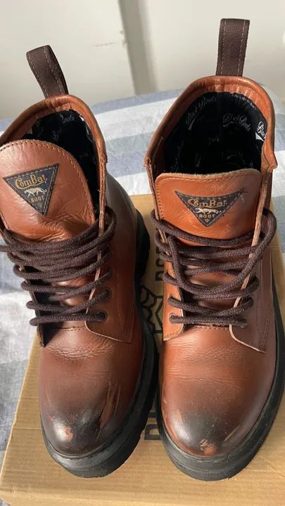 Bota Black Boots Combat Viena Whisky - Foto 3