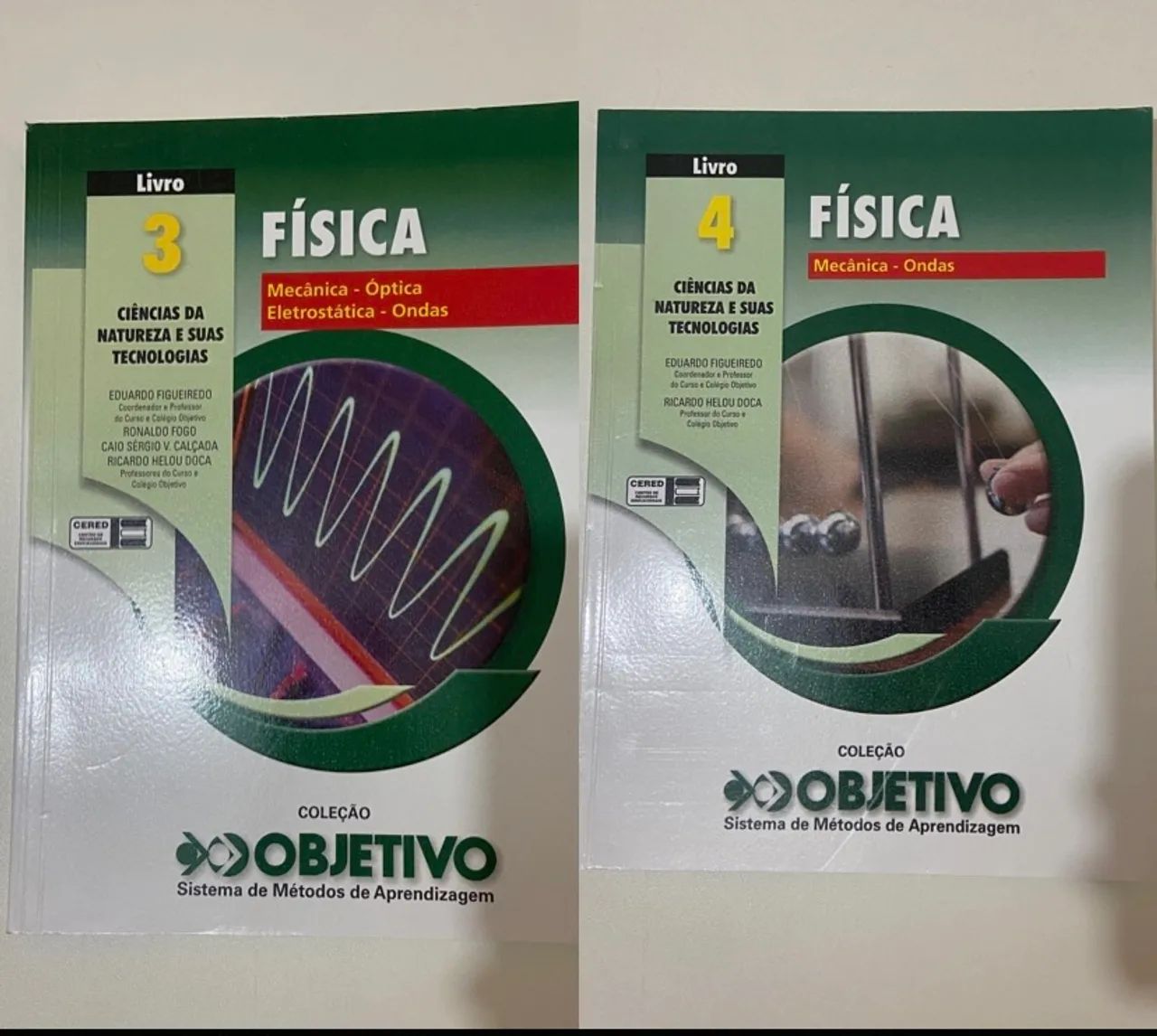 livros de física volumes 3 e 4 colégio objetivo