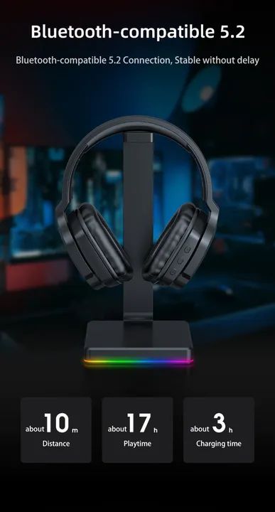Headset Bluetooth Onikuma B60 - Foto 5