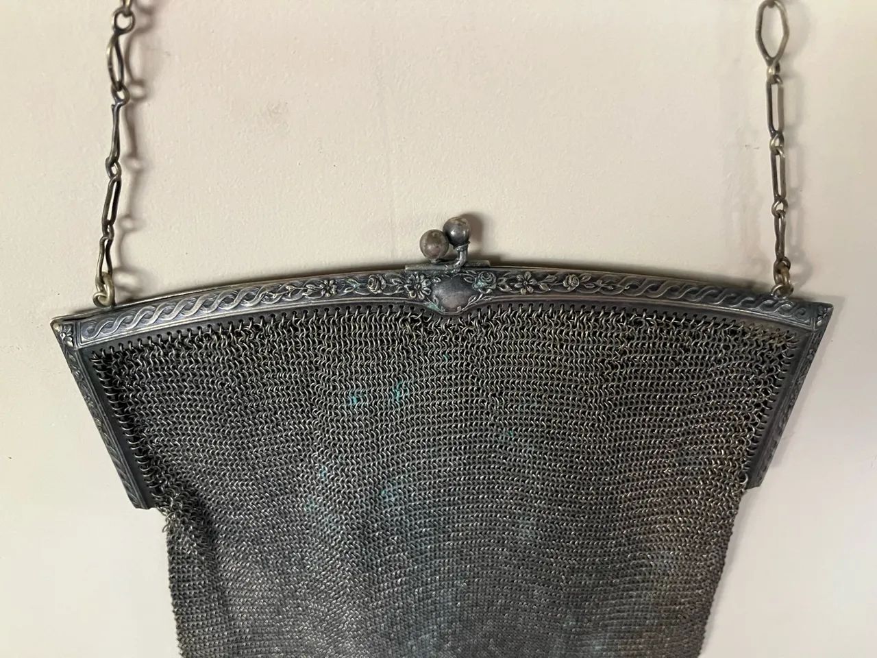 Bolsinha Anos 20 em malha metálica - Foto 2