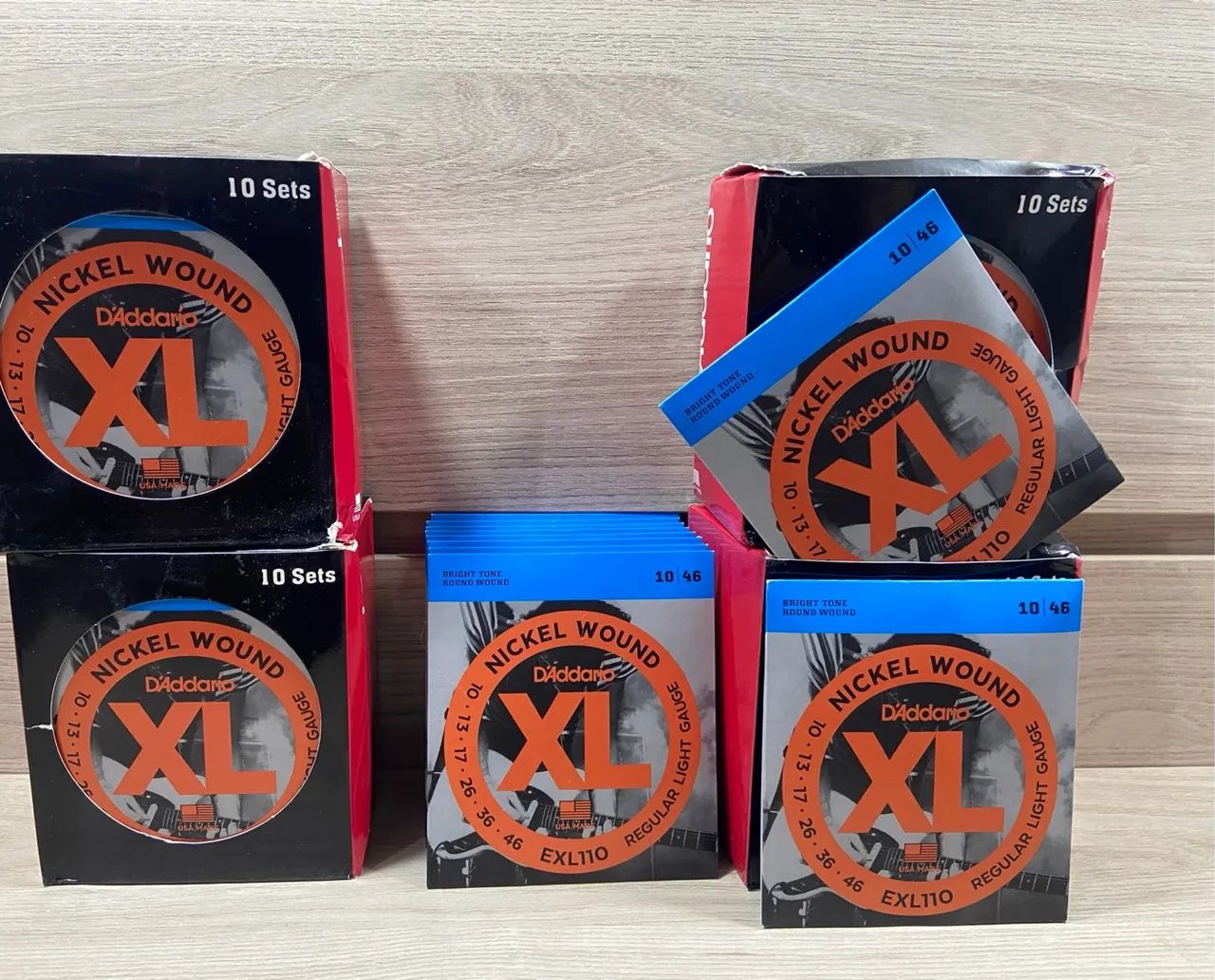 Kit 10 Encordoamento Daddario Guitarra 010 Exl110 D'Addario