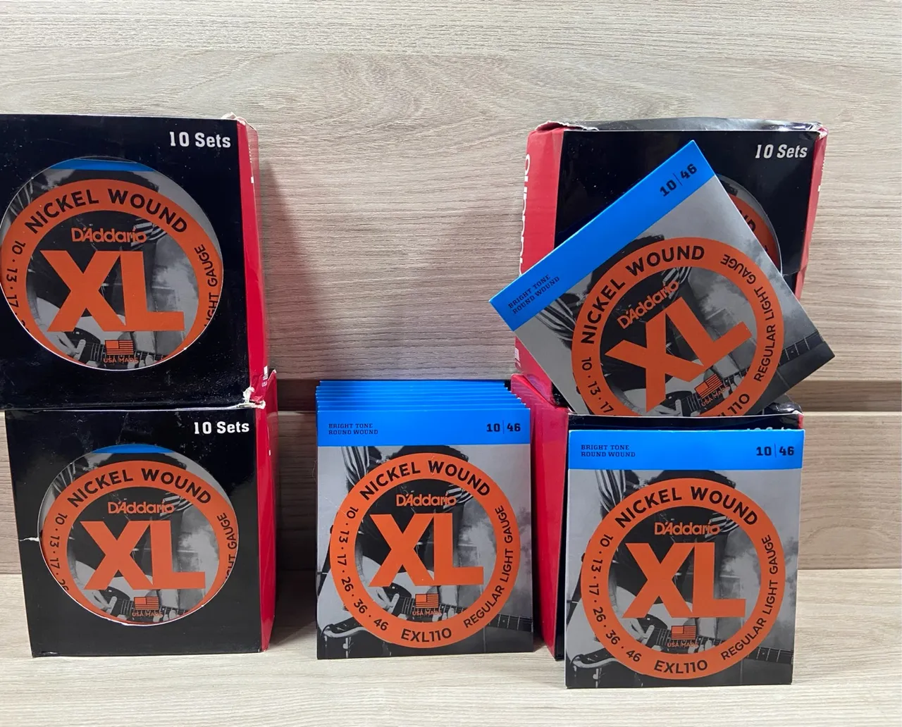 Kit 10 Encordoamento Daddario Guitarra 010 Exl110 D'Addario