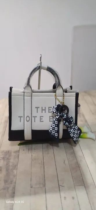 Bolsa Tote Bag - Preta e Branca