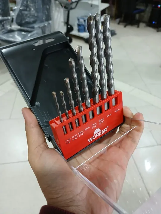 Super oferta jogo com 8 peças de brocas para concreto poucas unidades!