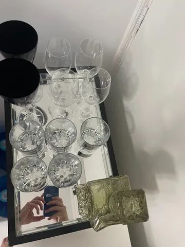 Bandeja com taças e copos  - Foto 4