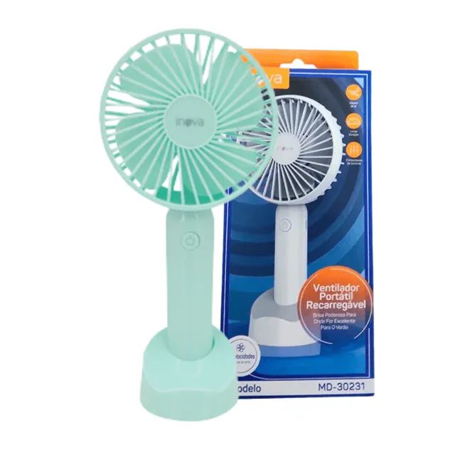 Ventilador Portátil Recarregável MD-30231 - Inova  cod: 4062 - Foto 2