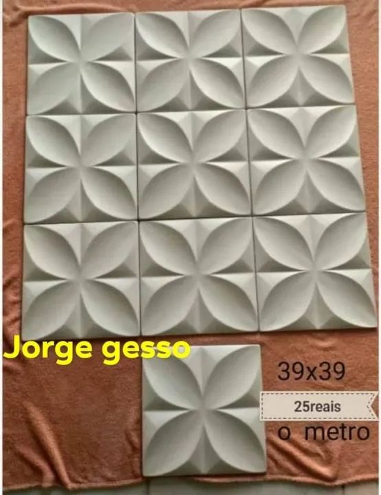 placas 3d. em gesso *