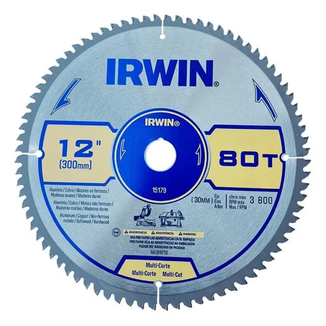 Disco Multi Corte de Serra Circular para Metais e Madeiras MDF 12 Polegadas 300mm Irwin