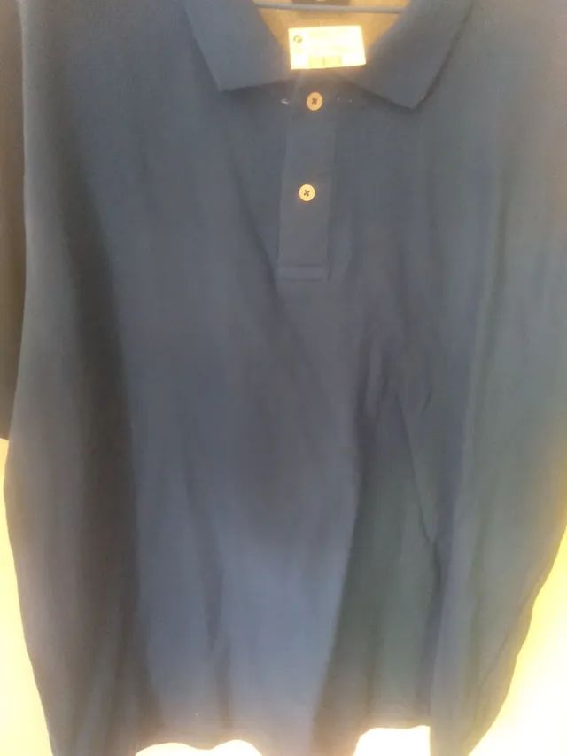 Camisa Polo azul cobalto Marfinno, GG - Foto 4
