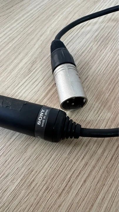 Microfone mini-Boom para câmera .  Sony cabo XLR  - Foto 4