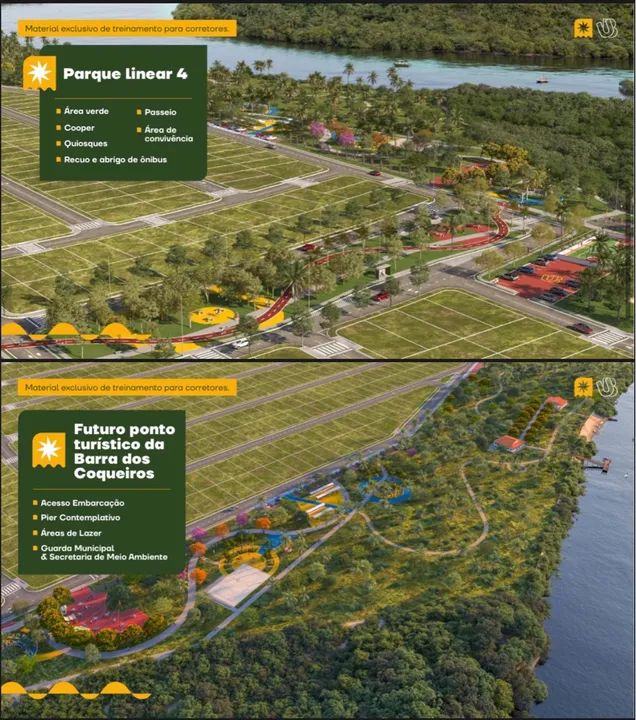 Lançamento na Barra dos Coqueiros. Loteamento com acesso ao Rio.