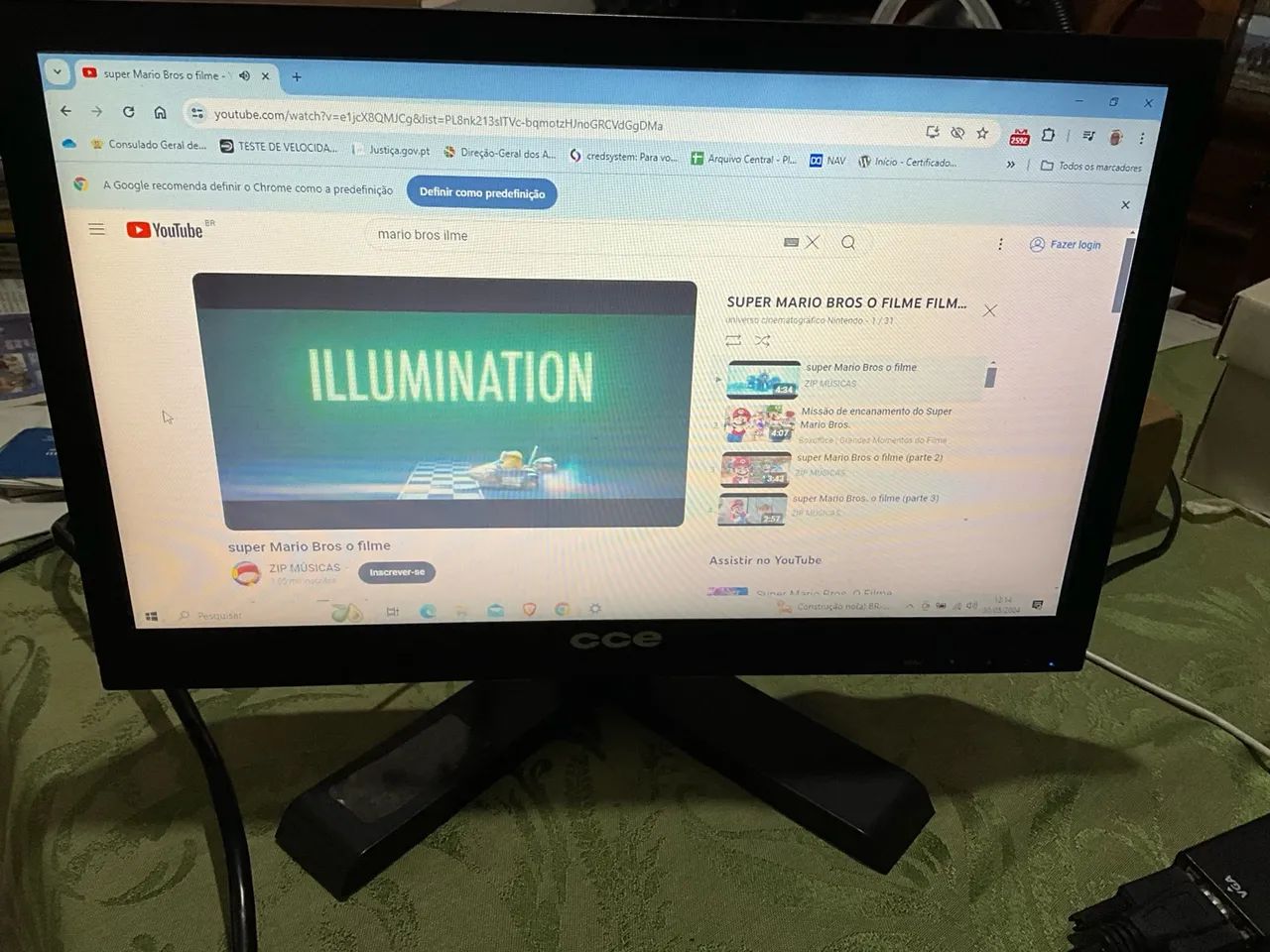 Monitor CCE led MC1501 15,6" 15,6 polegadas