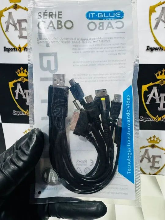 Cabo Carregador Universal 10 em 1 para Celulares - Foto 3