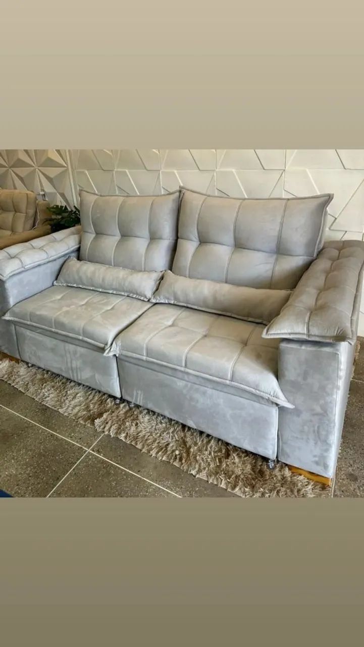 Vendo sofa cama retrátil retrô kits com poltronas diretamente da fábrica a pronta entrega  - Foto 3