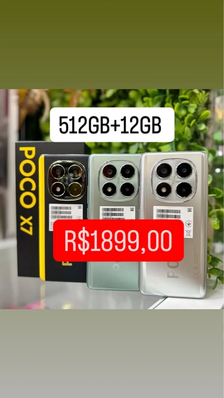 Celular Poco X7 5G 512GB+12GB RAM Novo Lacrado 