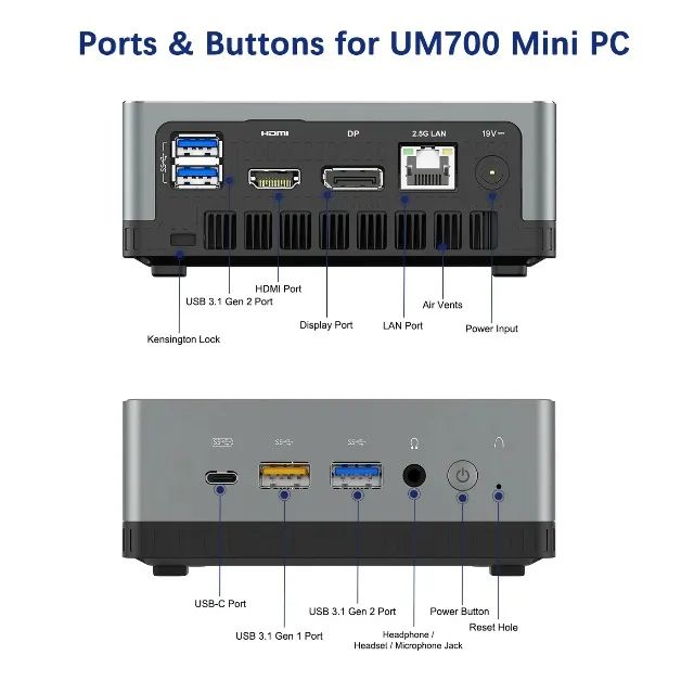 Mini PC Gamer Minisforum Um700 Praticamente Novo - Computadores e