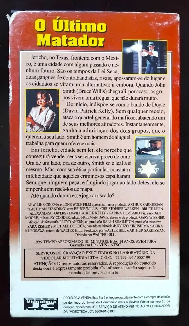 FILME VHS O Matador com Bruce Willis  - Foto 2