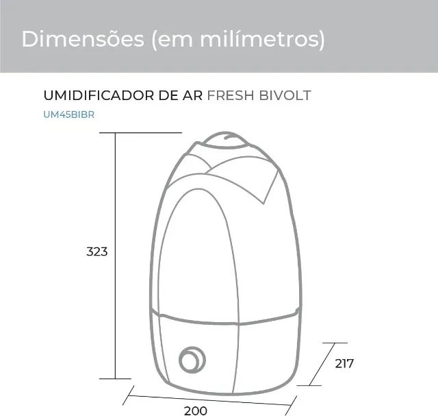 Umidificador Fresh 4,5 L BR Bivolt - SUGGAR - Foto 3