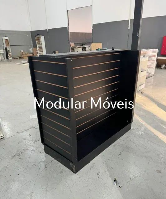 Gôndola Canaletada - MDF Preto