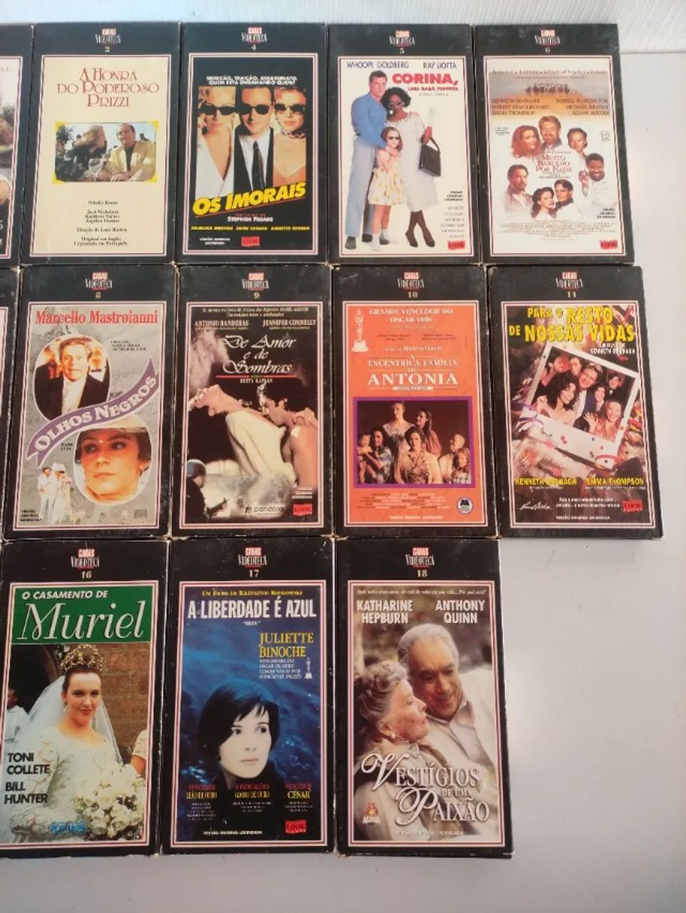 Lead　MOVIES1　VHS Lote Com 14 Filmes Vhs Clássicos Caras Coleção Leia Ekl (Usado