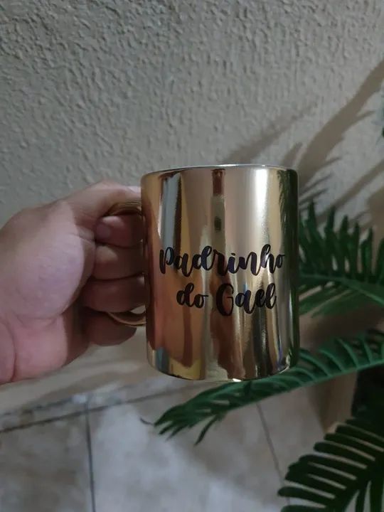 Caneca Dourada, Prateada e Rosê Personalizada - Foto 5