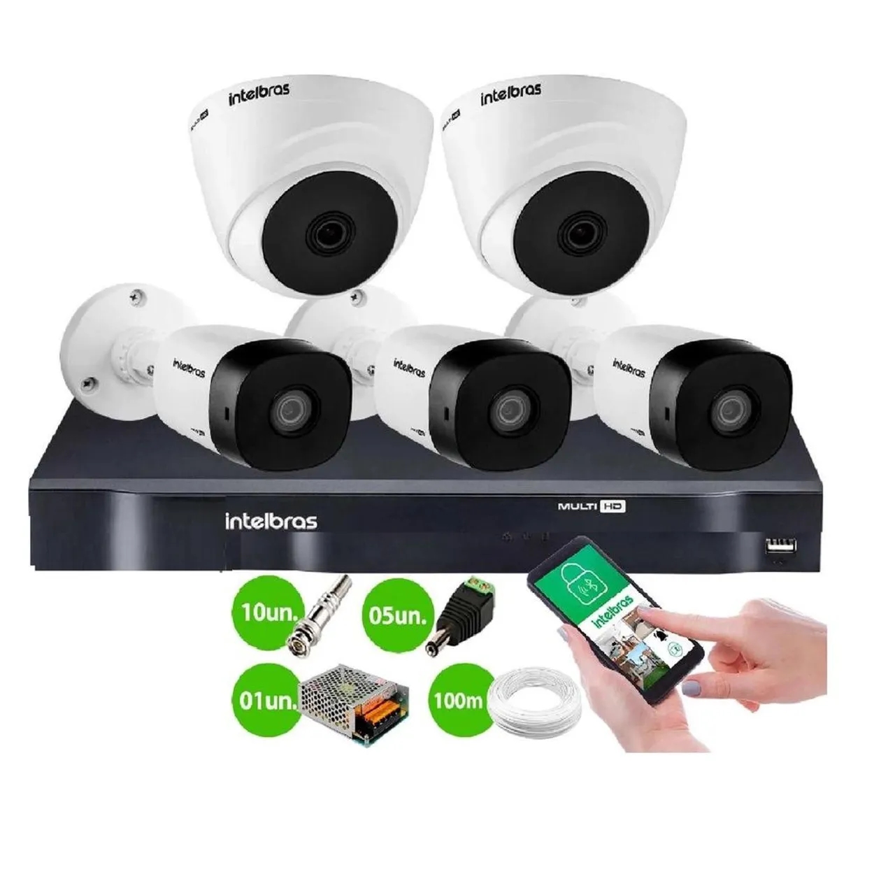 Kit Câmeras Intelbras instalado/ orçamento