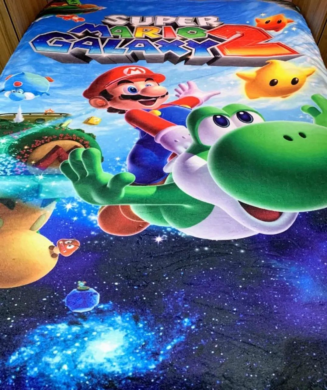 Manta peluciada solteiro com vários temas disponíveis Toy Story/ Mario/ Homem Aranha - Foto 5