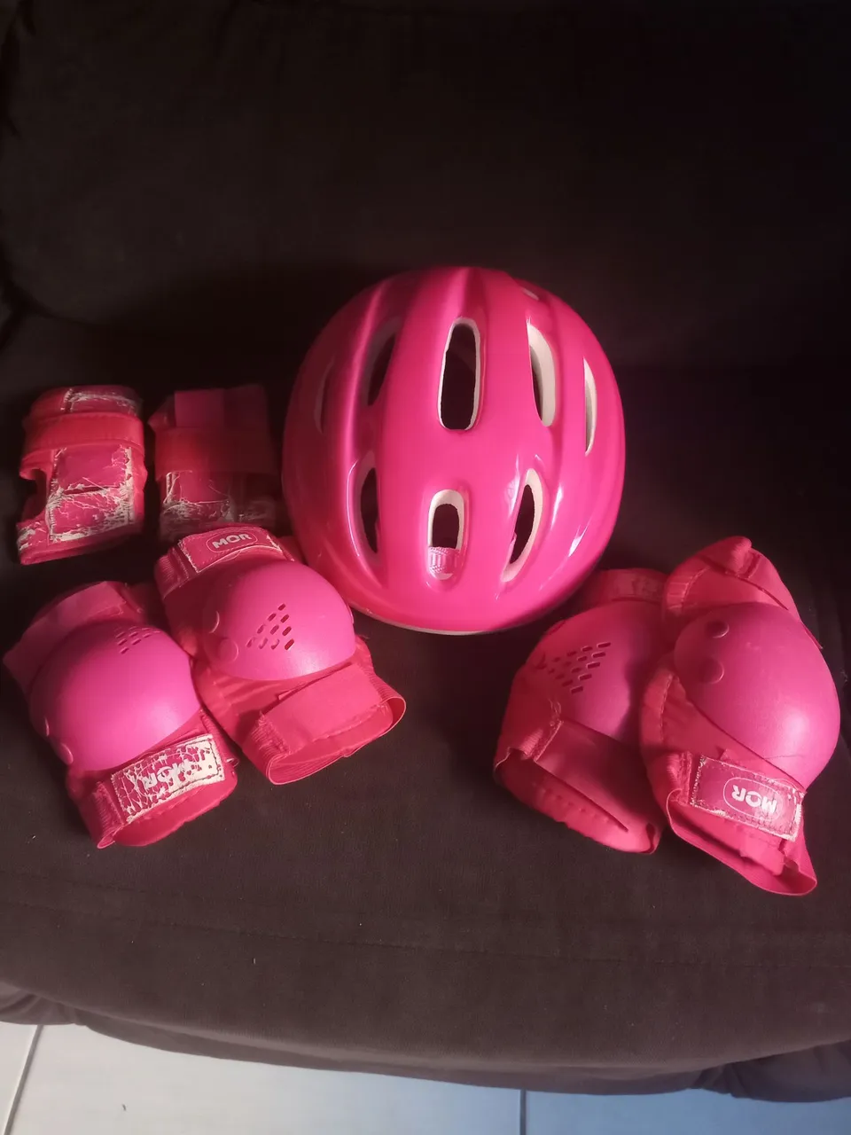 Kit de proteção infantil rosa - MOR