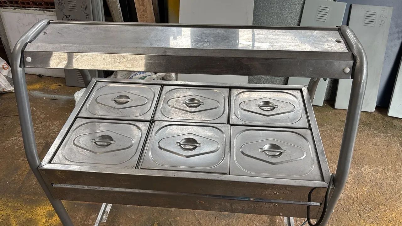 Buffet Térmico Elétrico Inox com 6 Cubas - Ideal para Restaurante/Lanchonete - Foto 5