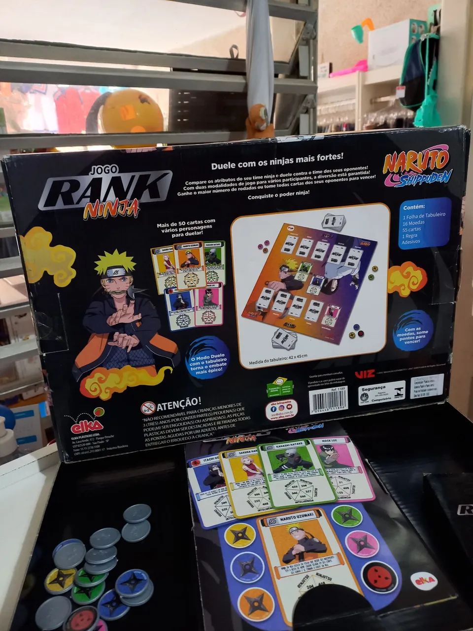 Jogo de Tabuleiro Naruto Shippuden Rank Ninja - Foto 3