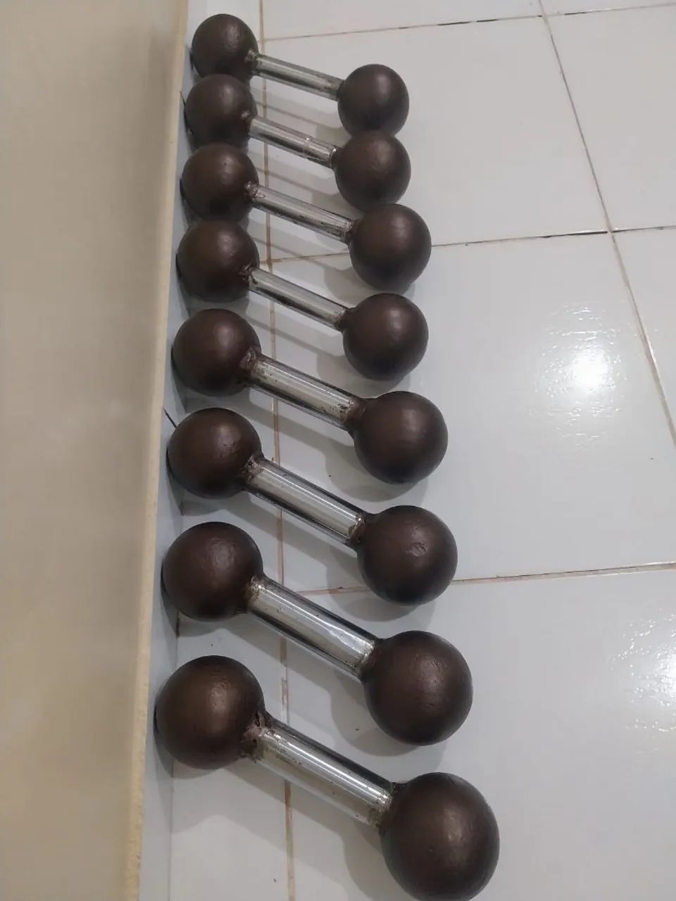 Halteres de Ferro  08 kg cada um  - Foto 2