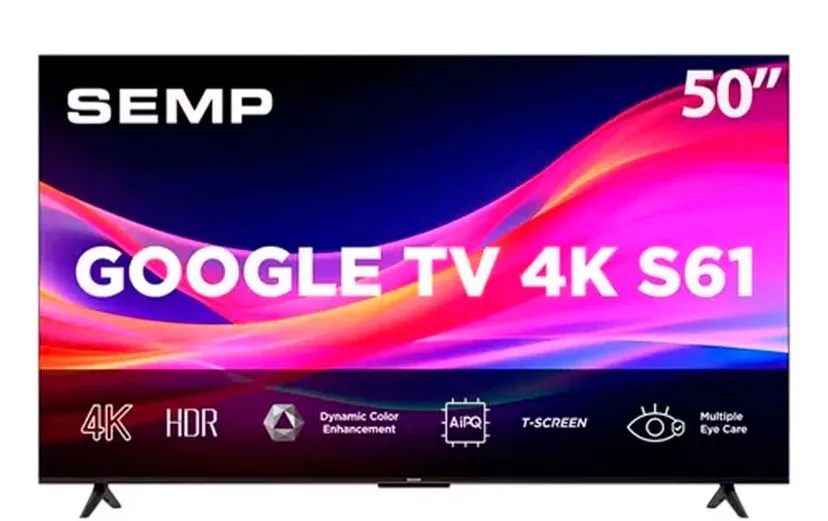 Smart TV SEMP Google TV 4K S61 50"