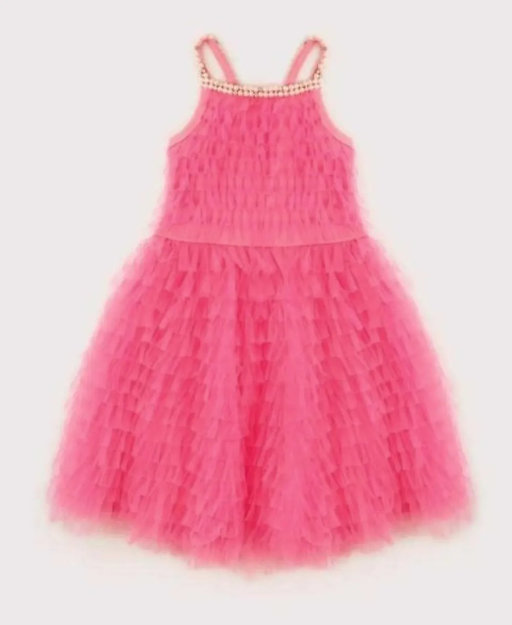 Vestido Rosa Tule Festa da Pituchinhus 