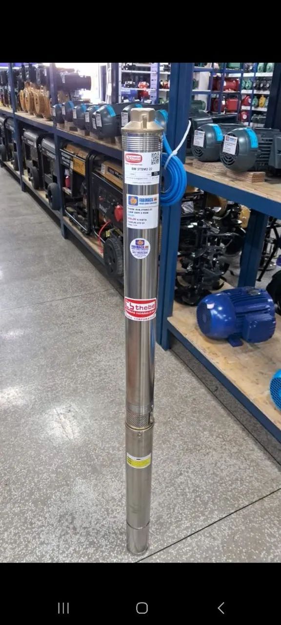 BOMBA SUBMERSA 1.5CV 220V 2 FIOS THEBE