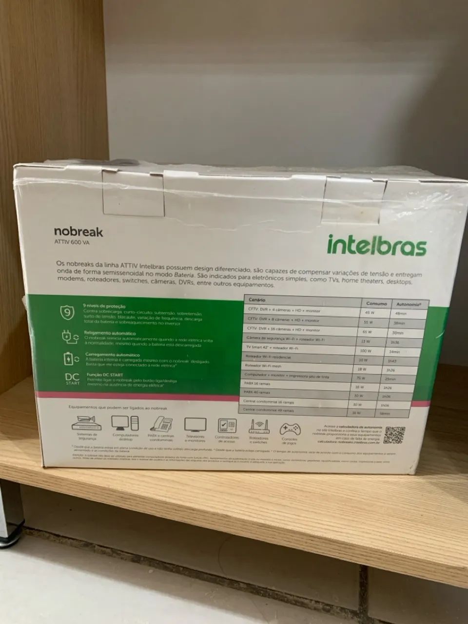 Nobreak Intelbras Attiv 600VA Bivolt - Foto 2