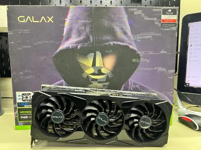 RTX 4090 24GB GALAX SG 1CLICK OC SEMINOVA COMPLETA 1 ANO DE GARANTIA - Foto 4