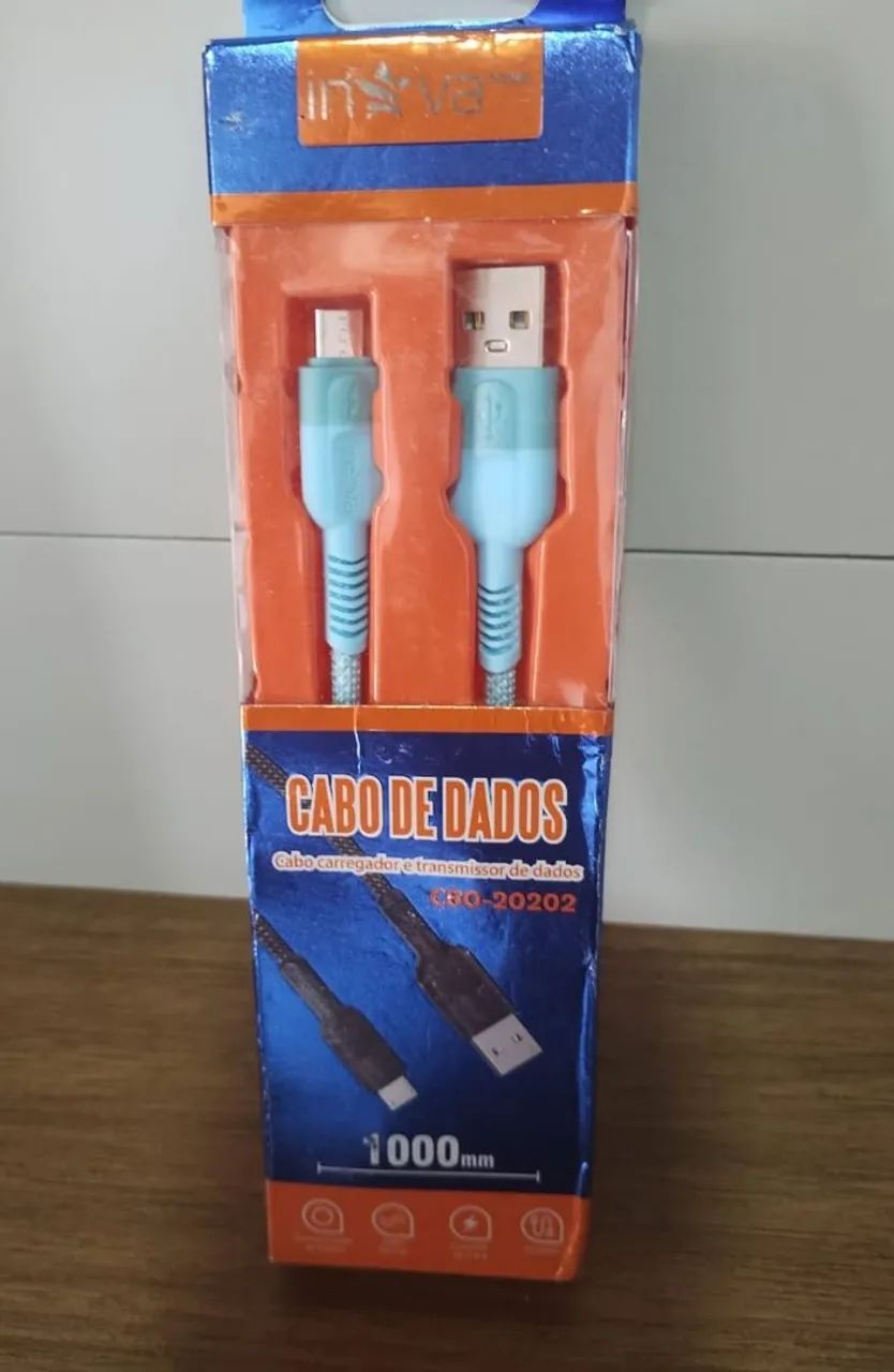Cabo Carregador USB p/ V8 - 1000mm