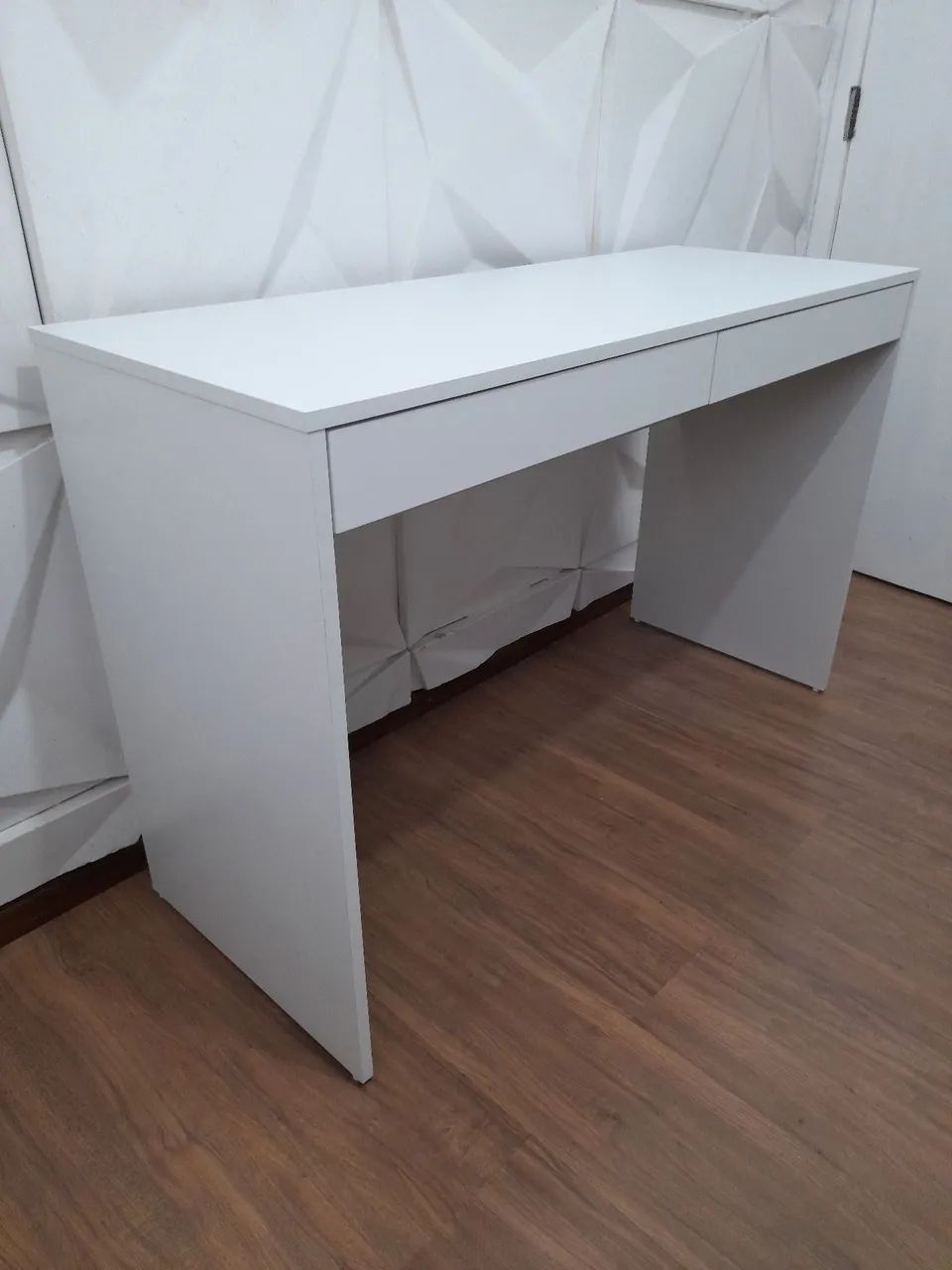 Escrivaninha Escritório 100% MDF Com 2 Gavetas - NOVA  - Foto 2