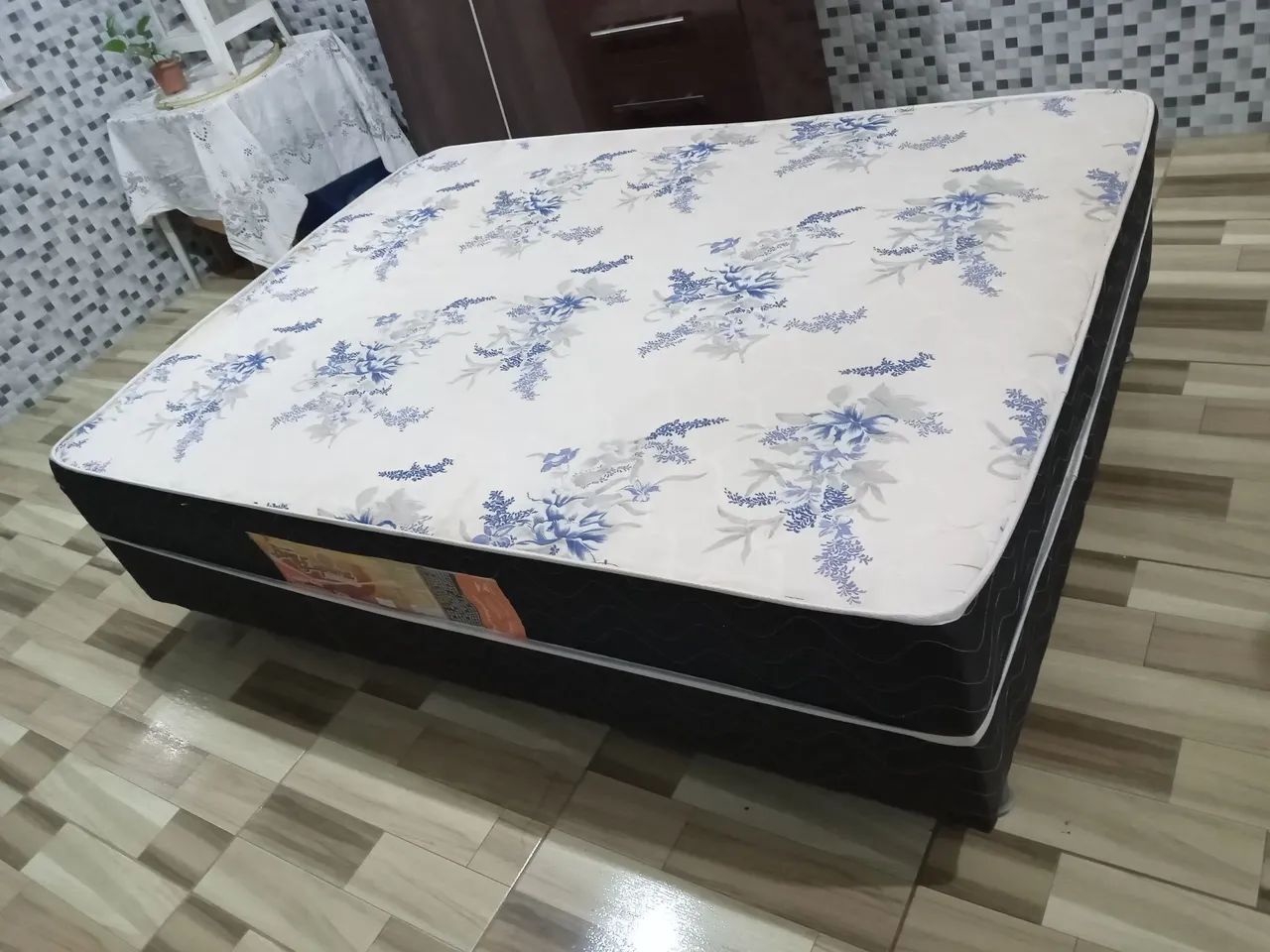 Cama Box Casal, Espuma conjugada, Ótimo Estado, Faço entrega  - Foto 2