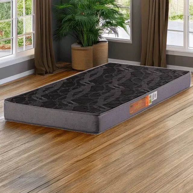 Colchão de solteiro preto polar 88x188x12
