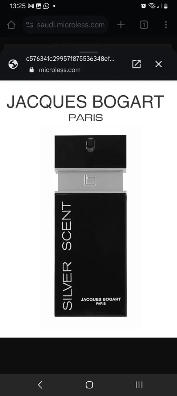 Perfume Jacques Bogart Silver Scent - Paris
