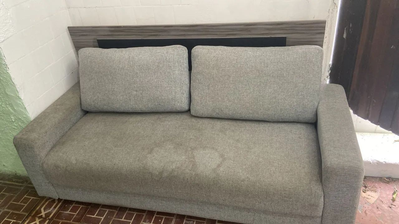 Sofá Cinza 3 lugares
