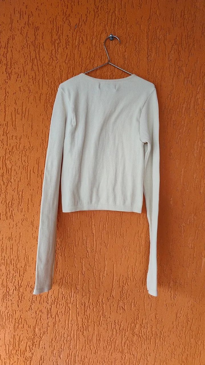 Blusa Cropped Manga Longa pp - Foto 2