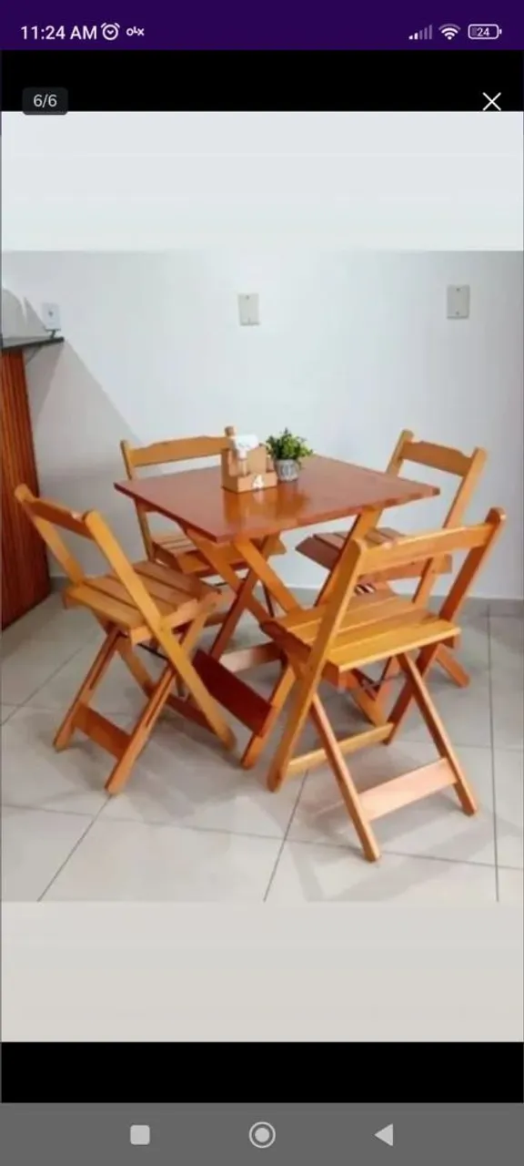 Mesas e cadeiras dobráveis NOVOS!!!