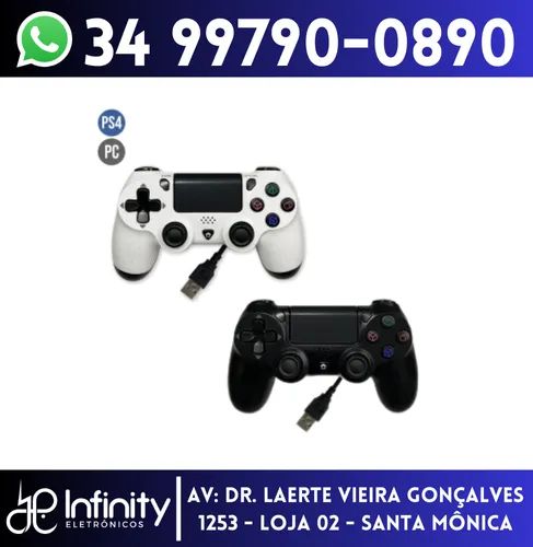 Controle USB Ps4 Computador Notebook Com Fio