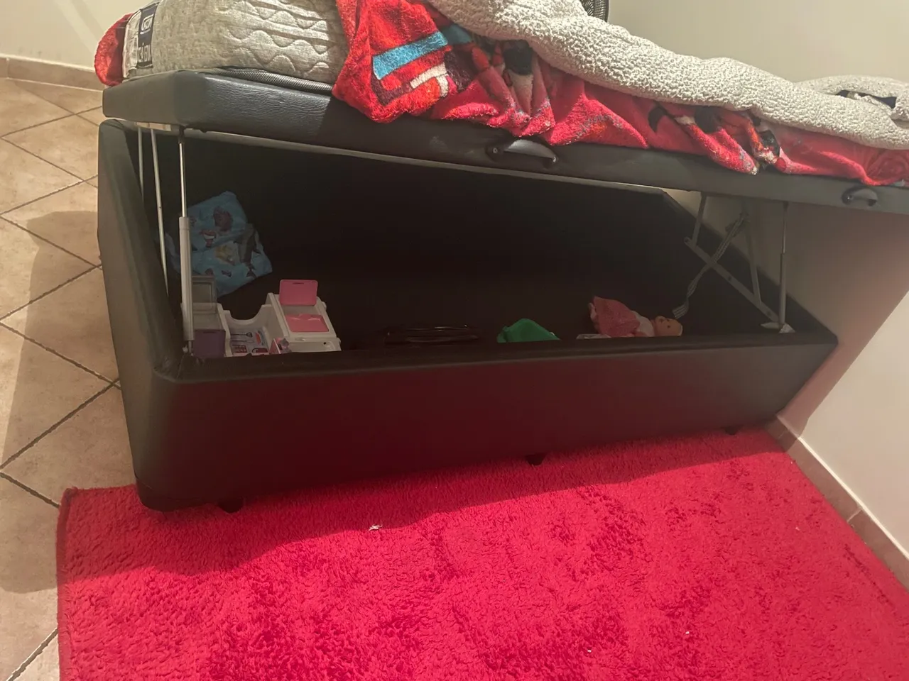 Cama Box com Baú e Colchão