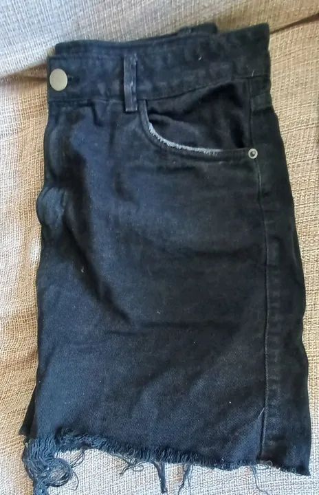 Saia Jeans Preta - Foto 3