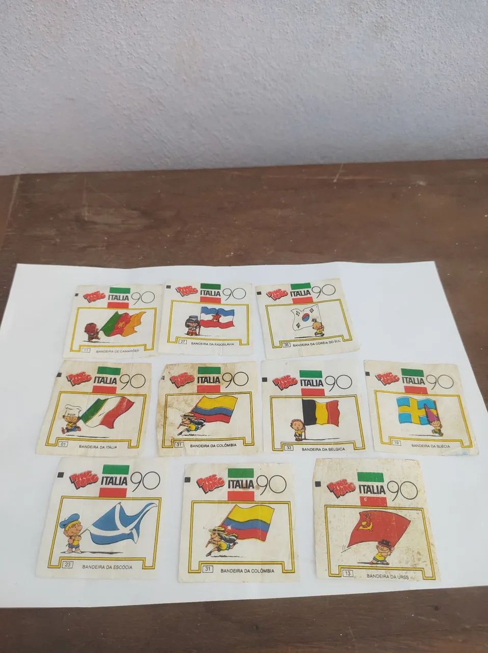 Figurinhas Copa do Mundo Itália 90